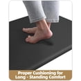 thumbnail image 4 of Anti Fatigue Mat Kitchen,3/4" Thick Waterproof Non Slip Kitchen Rug, Cushioned Standing Desk Mat for Office& Home,20"x39", Black, 4 of 8