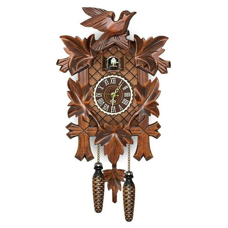 German Black Forest Cuckoo Clock Retro Nordic Style Wooden Cuckoo Wall Clock New Arrival