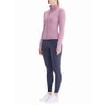 thumbnail image 2 of Womens Full Zip Running Track Jacket Workout Slim Fit Yoga with Thumb Holes Lilac XL, 2 of 7