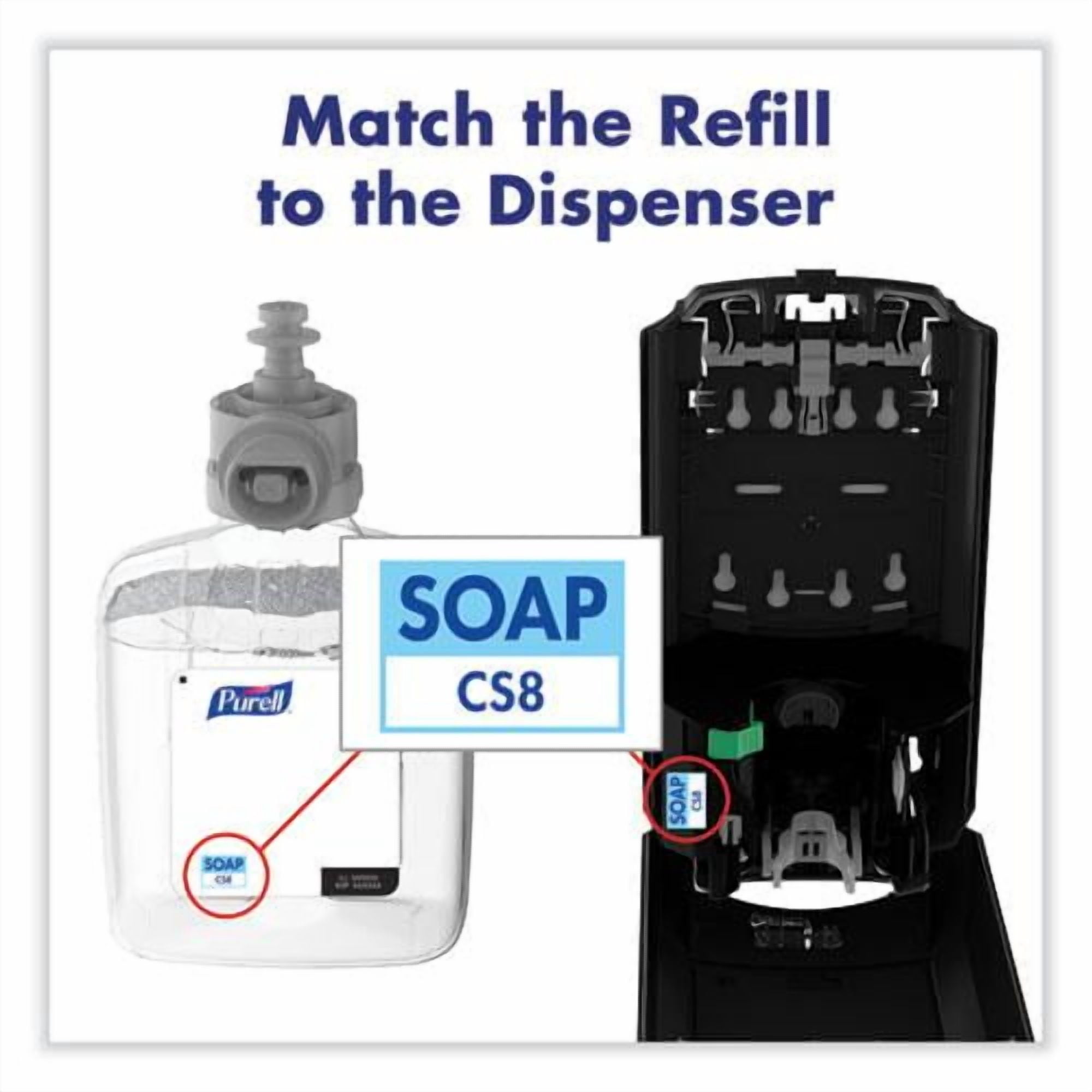 Purell CS8 Automatic Touch Free Soap Dispenser 1200 mL White (7830-01)
