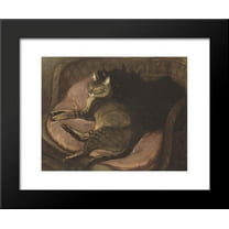 Cats on the Sofa 20x24 Framed Art Print by Theophile Steinlen