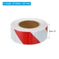 thumbnail image 2 of Uxcell Reflective Tape, 2"x98 Ft Waterproof Reflective Tape Warning Safety Tape Reflector for Trucks, Twill White Red, 2 of 6