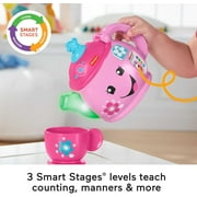 Interactive Toddler Toy Tea Set with Music & Lights for Educational Pretend Ages 18+ Months