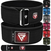 RDX Weight Lifting Belt 4” Adjustable Back Lumbar Support Bodybuilding, Powerlifting Functional Strength Training Core Exercise Fitness Workout Squats Deadlifts, Home Gym Equipment