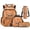 Orange Crane, variant on HUIACONG 17" Orange Crane Boys 4PCS Backpack Set, Large School Bookbag with Lunch Bag for Teen Boys Age 8-14