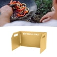 thumbnail image 3 of Camping Stove Windshield, Practical Sturdy Metal Multifunctinal Camping Stove Windscreen Folding Design Portable  For Picnic, 3 of 8