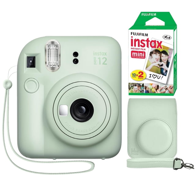 Cámara instantánea Fujifilm Instax Mini 12 + funda con película de 20 hojas