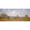 thumbnail image 2 of Pissarro, Camille 18x10 Black Ornate Wood Framed with Double Matting Museum Art Print Titled - Spring, 2 of 4