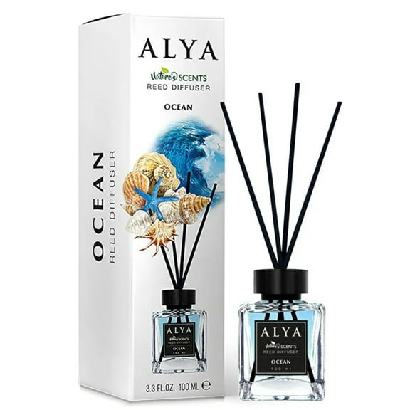 Alya Ocean Reed Diffuser Long-Lasting Fresh Scent 12 Pack 100ml Each