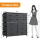 thumbnail image 4 of Cómoda Cajonera 12 Cajones de Tela para Recámara | Organizador de Ropa con Bolsillos Laterales y Ganchos | Mueble de Almacenamiento Multifuncional para Dormitorio - Resistente y Espacioso, 4 of 9