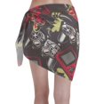 thumbnail image 2 of Kll Vintage Gaming Print Women'S Sarong Coverups Short Bathing Suit Wrap Skirt Beach Wrap Swimsuit Cover Ups, 2 of 7