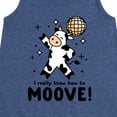 thumbnail image 3 of Instant Message - Watch Me Moove Disco Cow - Toddler & Youth Girls A-line Dress, 3 of 6