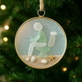 thumbnail image 4 of Kumdkd Sea Glass Nativity Ornament - Handmade Christmas Tree Decoration with Beach Style (8cm), 4 of 8