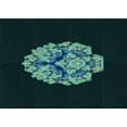 thumbnail image 1 of Ahgly Company Tapis Rectangulaire Lavable en Machine Intérieur Transitionnel Noir Nuit, 2 Pieds x 4 Pieds, 1 of 7