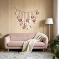 thumbnail image 6 of Handwoven Boho Leaf Wall Hanging with Wooden Beads and Layered Tassels, Cotton Macrame Tapestry for Bedroom Living Room Hotel Rustic European Decor, 6 of 7