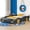 Black / Solid Wood Ful 2, variant on Twin Size Race Car-Shaped Platform Bed with Wheels and Storage