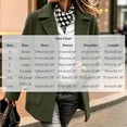 thumbnail image 3 of HCBY Women's Wool Blend Peacoat Notch Lapel Single Breasted Mid-Length Long Sleeve Button Front Coat with Pockets Classic Business Winter Outerwear, 3 of 8