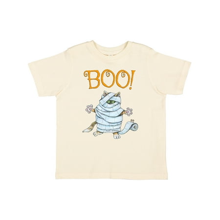 

Inktastic Boo with Mummy Cat Gift Toddler Boy or Toddler Girl T-Shirt