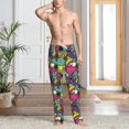 thumbnail image 5 of Mens Pajama Pants - Soft Sleep & Lounge Pants for Men, wave shark Cuteness Casual PJ Bottoms Pants with Pockets, 5 of 5
