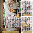 thumbnail image 5 of Pioneer Flower Floral Print Pattern Round Tablecloth 60 X 60 Inch, Wrinkle Resistant Wipeable Table Cloth for Kitchen Dining Picnic Patio Party, 5 of 6