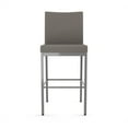 thumbnail image 4 of Amisco Perry Plus 26" Counter Stool - Silver Grey Polyester/Glossy Grey Metal, 4 of 9