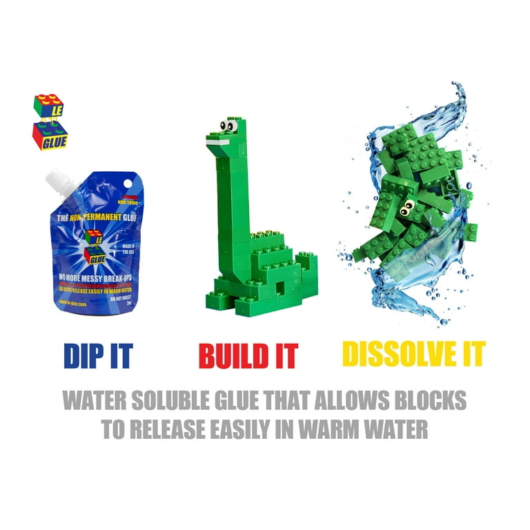 Le Glue Temporary Glue Adhesive for Plastic Building Blocks