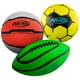 thumbnail image 1 of Juego de minibalones deportivos de espuma Nerf Football Soccer Basketball, 1 of 9