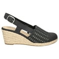 thumbnail image 2 of Easy Street Taffy Women's Slingback Espadrille Wedges Color: Red Size: 9, 2 of 4