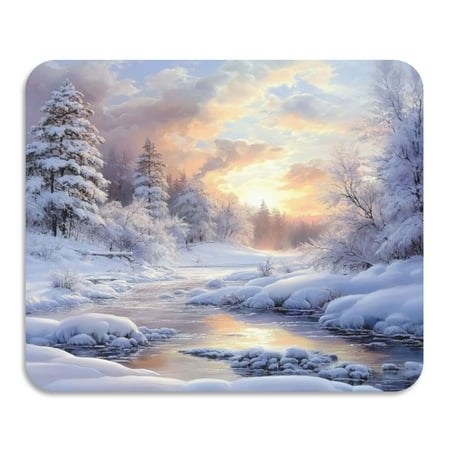 

Diatom Mud Drain Pad 23.6x19.7 Inch Dish Drying Mats Magical Mat Magic Mat Kitchen Drain Mat Coffee Drain Mat Table Drain Mat Beautiful Snow Scene