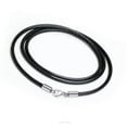 thumbnail image 2 of HOOUN 2Mm Black Leather Cord Necklace with Lobster Clasp 14-32" Chain-31.5 in, 2 of 2