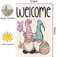 thumbnail image 5 of Easter Egg Gnome Garden Flag 12.5x18 Double Sided for Outside Cute Bunny Colorful Welcome Spring Yard flag Outdoor Easter Farmhouse Porch Decor 12-12, 5 of 6
