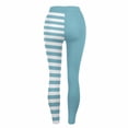 thumbnail image 5 of Soft Leggings for Women High Waist Striped Full Length Workout with Pockets Gym Fitness Tummy Control Pants for Yoga Running, 5 of 5