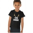 thumbnail image 2 of Oh Deer It's Christmas Unisex Toddler T Shirt, 2 of 4