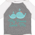 thumbnail image 4 of Inktastic Nanna Loves Me Grandchild Whale Boys or Girls Long Sleeve Baby Bodysuit, 4 of 5