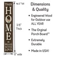thumbnail image 3 of My Word! This Home is Filled with Love Porch Board Welcome Sign & Porch Leaner for Front Porch Deck Patio or Wall - Indoor Outdoor Farmhouse Rustic Vertical Home Decor 8"x46.5", 3 of 5