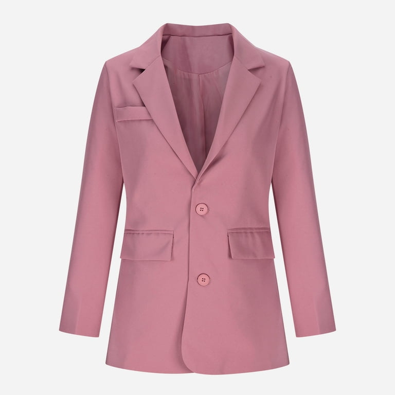 FLITAY Womenu2019s Long Sleeve Loose Fit Blazer Casual Plus Size