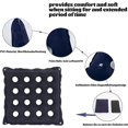 thumbnail image 2 of Cojín de anillo inflable, cojín de asiento inflable, cojín redondo inflable, cojín para hemorroides, cojín en forma de rosquilla (16 agujeros), 2 of 4