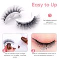 thumbnail image 4 of 3 Pairs Self Adhesive Eyelashes, Resuable False Eyelashes Natural Look, Reusable Adhesive Eyelashes, No Glue or Eyeliner Needed, Natural Look, 4 of 8