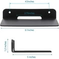 Small Floating Shelf Speaker Shelf, 6 inch Small Wall Shelf Metal