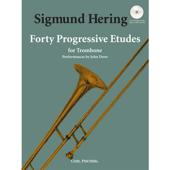 Sigmund Hering - Forty Progressive Etudes for Trombone (Book/CD Set)