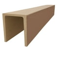 thumbnail image 3 of Ekena Millwork 5 1/2"W x 7 1/2"H x 144"L 3-Sided (U-Beam) Rustic Sawn HeritageTimber Faux Wood Ceiling Beam, Primed Tan, 3 of 12