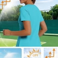 thumbnail image 7 of Purcolt Women UPF 50+ UV Shirts Short Sleeve with Thumb Holes Workout Sun Shirt Quick Dry Athletic Hiking Running Tops, 7 of 7
