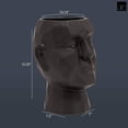 thumbnail image 2 of Urban Trends Ceramic Man's Pot Head, 2 of 4
