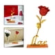 thumbnail image 3 of Flores de rosas artificiales con adornos para el hogar hechos a mano con forma natural Azul, 3 of 9