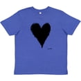 thumbnail image 3 of Inktastic Stitched Black Heart Youth T-Shirt, 3 of 5