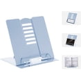 thumbnail image 1 of Support de Livre de Bureau en Métal, Support de Lecture Ajustable, Support de Documents de Cuisine Portable Robuste pour Recettes, Manuels, Tablettes, Musique, 1 of 6