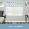 thumbnail image 3 of Kenney Harris 48-86" Petite Café Adjustable Curtain Rod, 1/2" Dia., Matte Black, 3 of 6