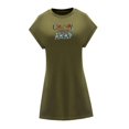 thumbnail image 3 of Vestido de verano para mujer, suave, manga corta, mini vestido para vacaciones, aniversario, viaje SG, 3 of 7