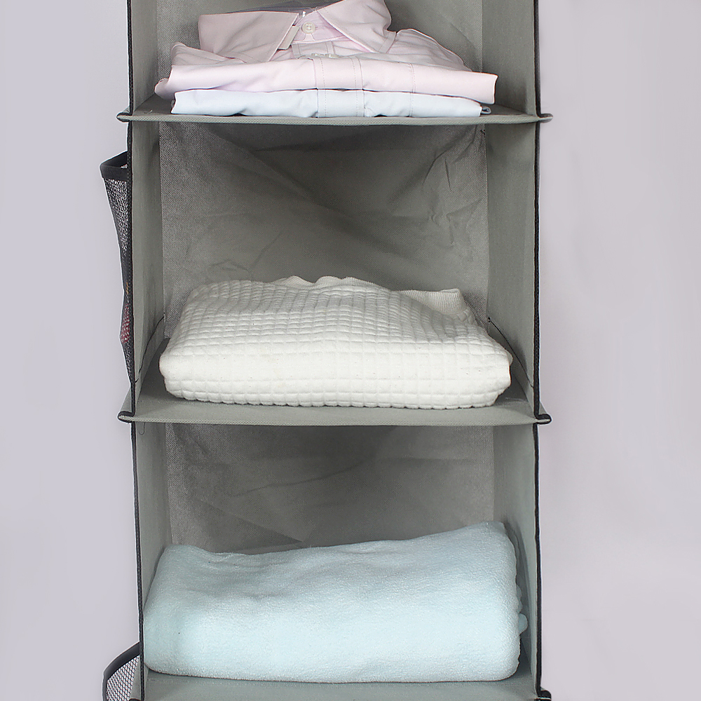 Hanging Closet Organizers 5Shelf Fabric Closet Hanging Type Multi