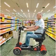 thumbnail image 3 of Dragon Mobile EX Compact 4-Wheel Mobility Scooter for Adults & Seniors with Foldable Wide Seat - Airline & Cruise Friendly - Matte Black, 3 of 10